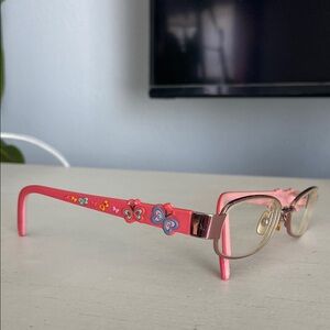 Kids Pink Butterfly glasses frame